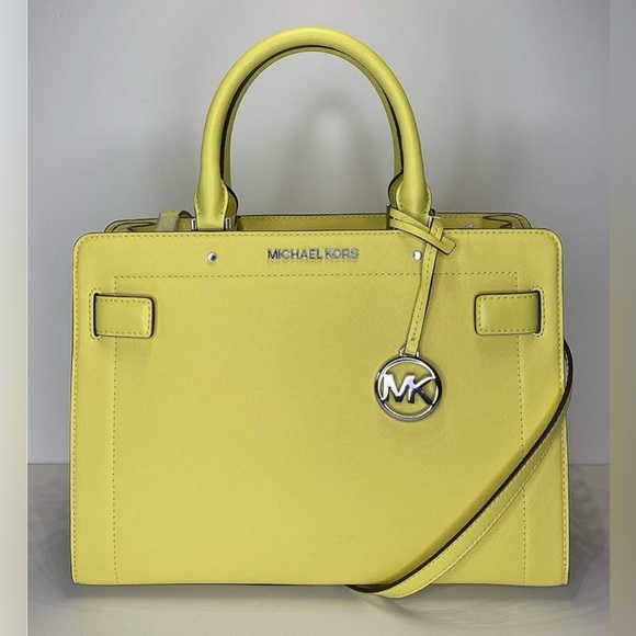 NEW!! Michael Kors Rayne Medium Satchel 
W/Dustbag– Sunshine Yellow - Picture 1 of 6